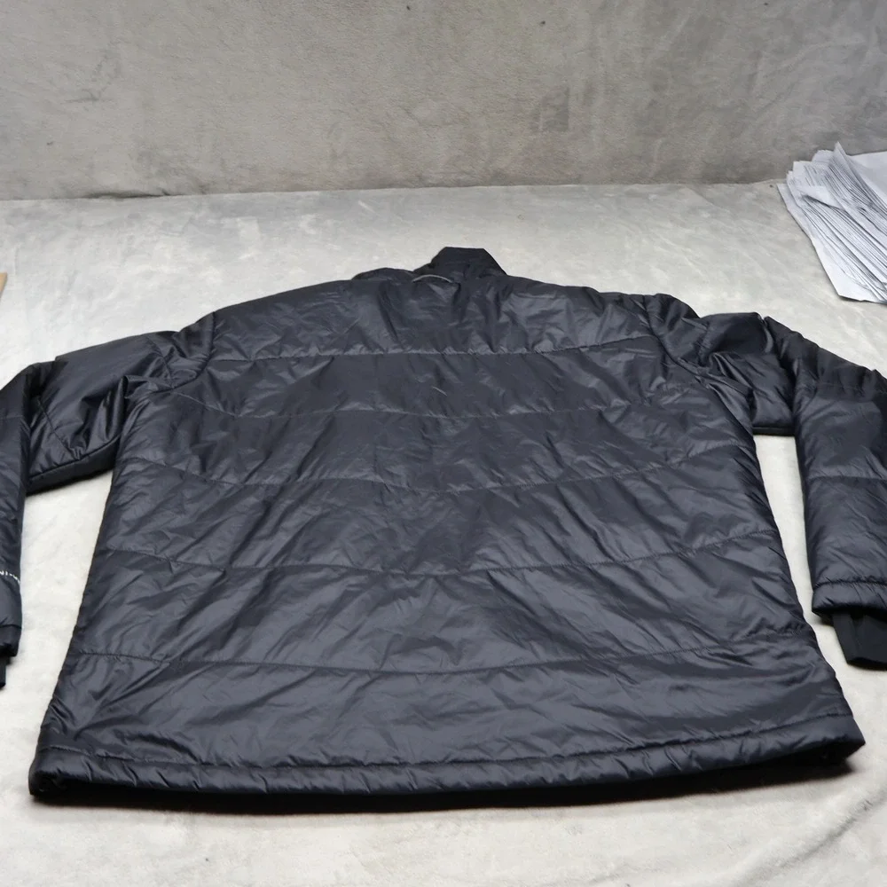 Columbia Jacket Mens XXL Black Omni-Heat Insulated Wind Rain‎ Quilted Puffer
